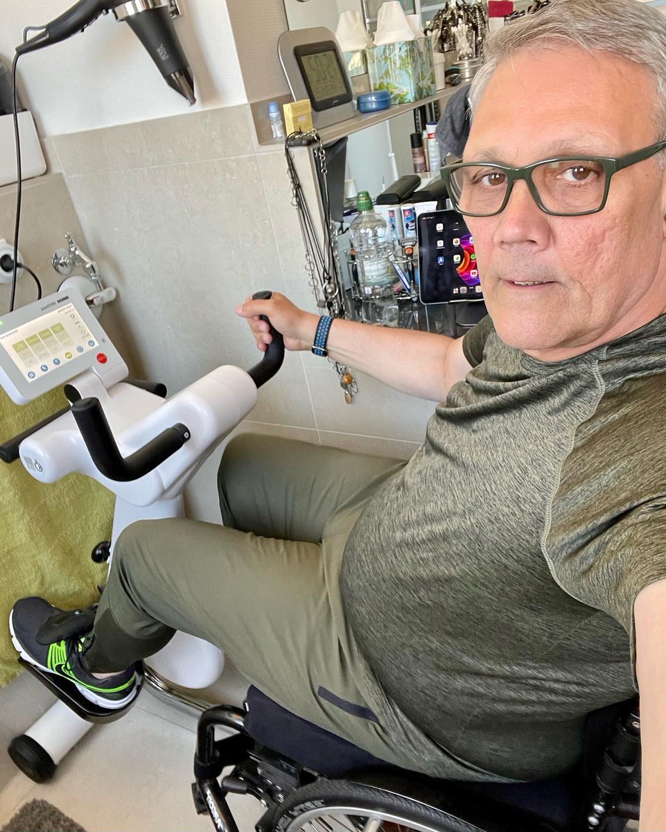 ms_powerman's tweet photo. Tag 135 - Neues von der Bewegungsfront: Aktiv konnte ich 15,29 km umsetzen. Passiv kam dann nochmals 9,07 km hinzu. Dies sind bei einer Stunde Bewegungstherapie dann 24,53 km.
#multiplesklerose
#bewegungstherapie
#msfighter
#trotzms https://t.co/IN0eLPQH3i