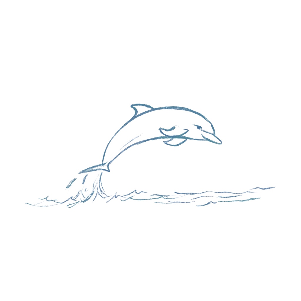 RuchiMittalArt's tweet photo. Another, slightly more anatomically accurate, dolphin sketch!
.
#sketchbookillustration #ourplanetweek #childrensbookillustration #ruchimittalart https://t.co/wb0gZjoZQl
