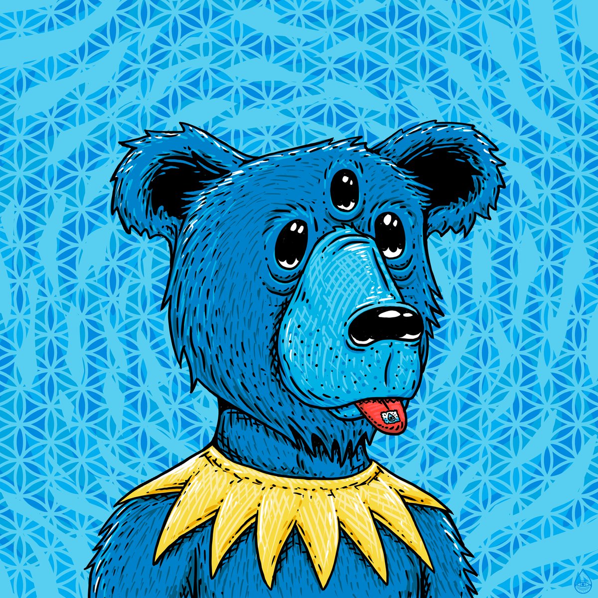 1 buyer of our Messengers of Eden hybrid NFT will be airdropped this 1/1 <a href="/okaybears/">Okay Bears</a> inspired illustration by our artist. x.com/OneDropNFTs/st…