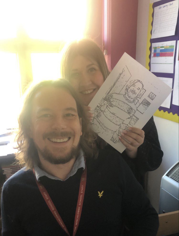 MissSTurner1's tweet photo. A year ago, we pranked one of the other teachers by printing out colouring pictures of him, safe to say it was a great success https://t.co/Moyp2x2umQ