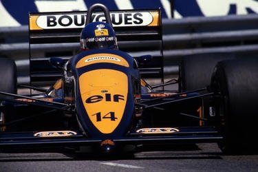 Backmarkers during 1987 with the hopeless JH22, Philippe Streiff gave the tiny AGS team its best grid spot to date with an impressive 12th position in his JH23. Monaco Grand Prix, (final qualifying), Monte Carlo, 14 May 1988. © Girardo & Co #F1