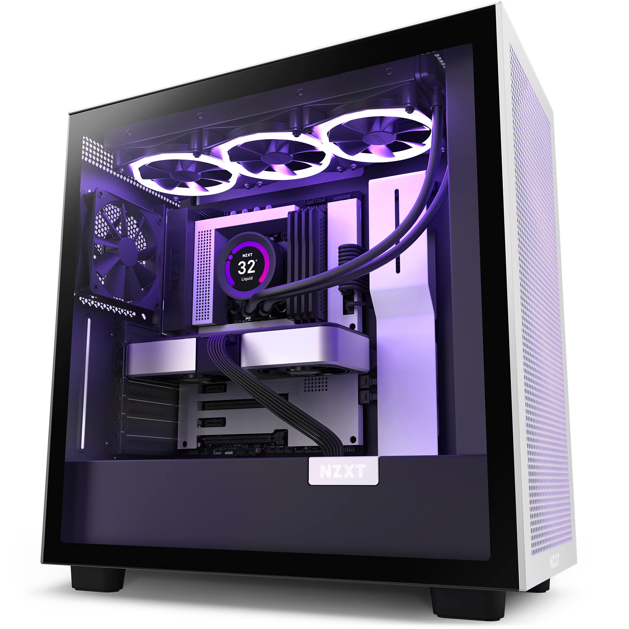 NZXT H710 White & Black ミドルタワーPCケース Amazon.co.jp: NZXT H710 Extended ATX対応ミドルケース [ White