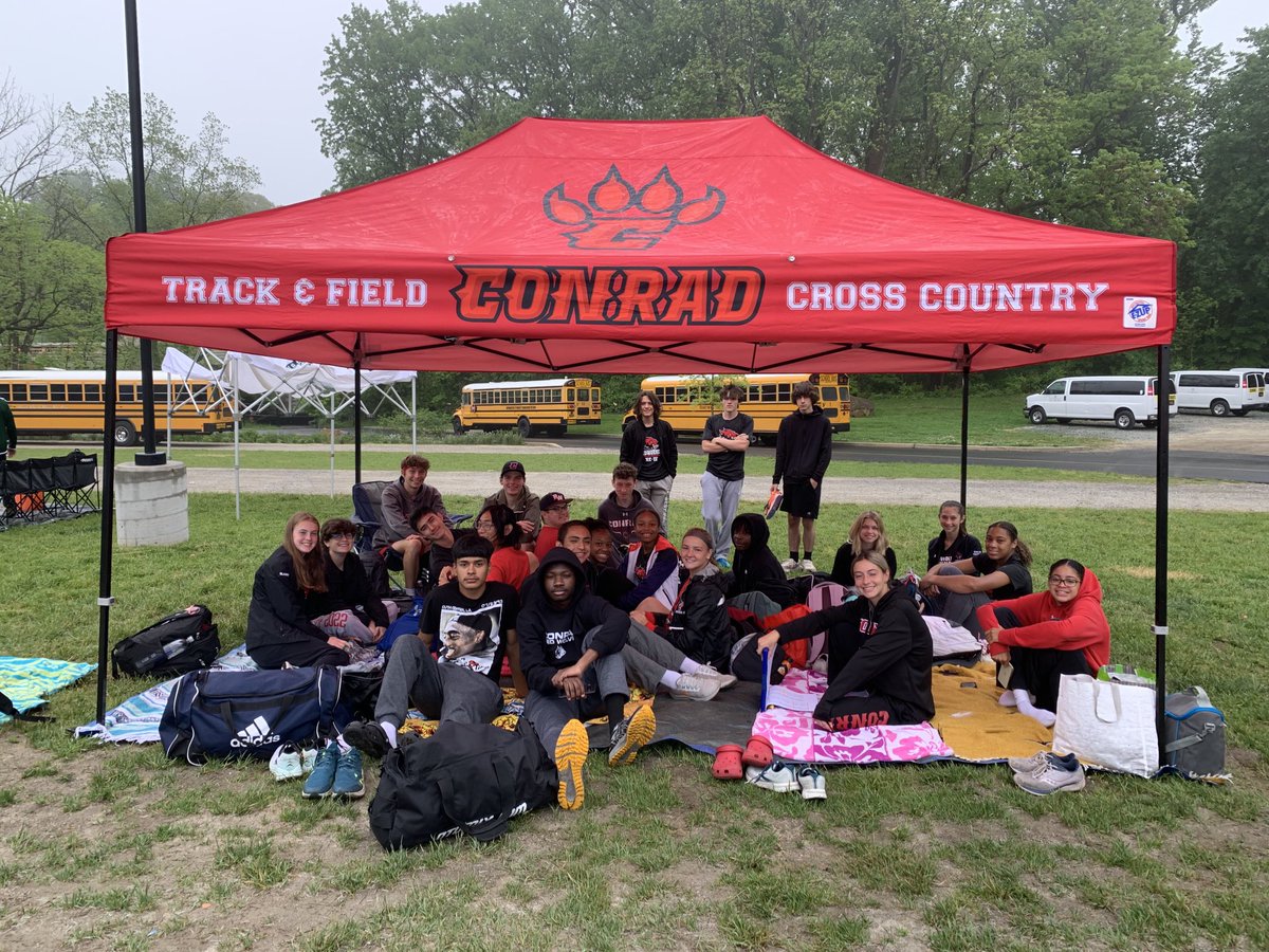 coachkholloway's tweet photo. @conradrunners are back at it! NCC Championships Day 2-let’s gooooo! @ConradAthletics #DARNOC https://t.co/7pu5oHbkPH