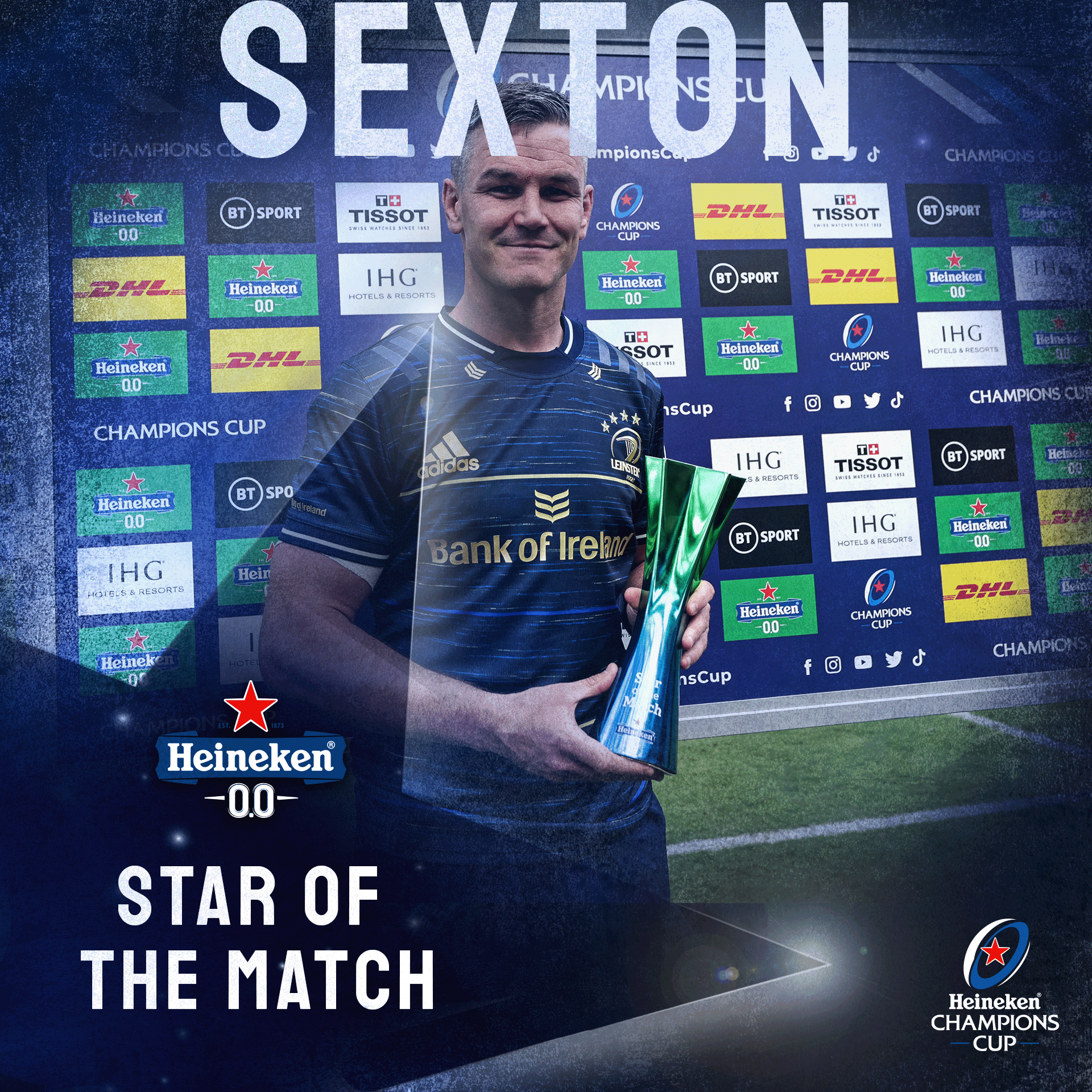 Heineken Champions Cup Your Heineken Star Of The Match Johnnysexton Guiding Leinsterrugby Into Another Final The Fly Half Was On Point Today Heinekenchampionscup Extended Highlights T Co Asq0cdoufk T Co