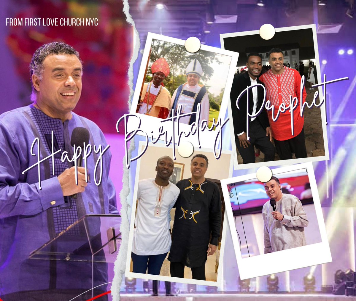 Happy birthday to our prophet, our personal person, our father and our leader 💕💕 We love you prophet. Thank you for the messages, the camps, the music and alllllllll the love that you have poured into us! 🎈