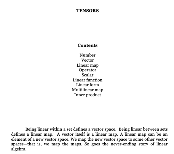 zhigangsuo's tweet photo. #beinglinear My 2014 notes on tensors, in which I sketches the importance of being linear.
https://t.co/AK1Xtmc5ek https://t.co/K656hysy5Y