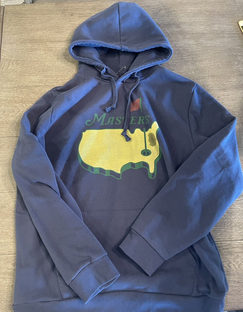 SHistorians's tweet image. The Society of Golf Historians Giveaway Item #70 Masters Hoodie size XL. Never worn (not sure how that stain got there/may be water???) 
 
To enter to win you must like, retweet &amp;amp; leave a comment expressing your interest in the item.

Winner will be selected Sunday morning.