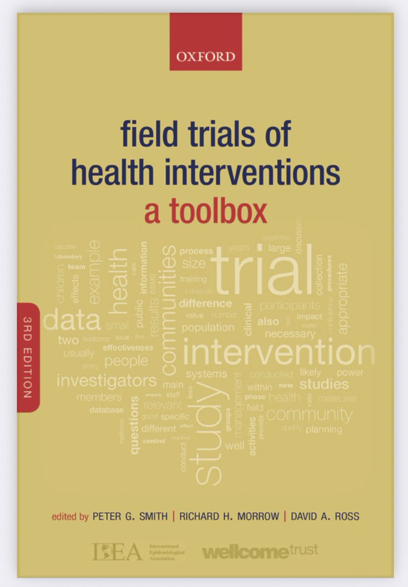 Looking for a book (or chapter) to read this weekend?

You can consider this freely accessible book which provides a comprehensive guide to the design and conduct of field trials of health interventions in LMICs

#PublicHealthBooks 

library.oapen.org/bitstream/hand…