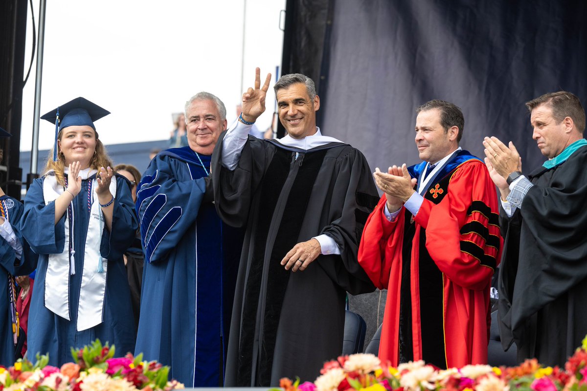 CoachJayWright's tweet photo. Thank you Father Peter and the @VillanovaU Board of Trustees for the honor of a lifetime - Honorary Doctorate in Humane Letters  - proud to be a member of the Class of 2022 ! https://t.co/MyOv3e11xo