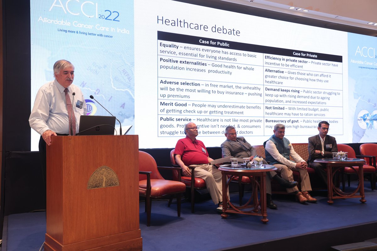 BCPBF_Cancer's tweet photo. Public private participation is a robust option to establish affordable yet quality #cancer care in India - expert panel at #ACCI2022.
@ICMRDELHI @WHO @NITIAayog @MoHFW_INDIA @indiatvnews https://t.co/tpDvdRg1gZ