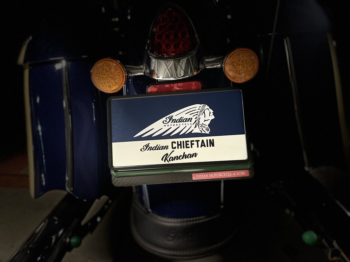 randoseru_kan's tweet image. オリジナルサインプレート作った！
やべぇ…😍😍😍😍

 #Indian
#indianmotorcycle 
#indianchieftain 
 #Chieftain
#インディアン
#インディアンモーターサイクル 
 #インディアンチーフテン
 #チーフテン