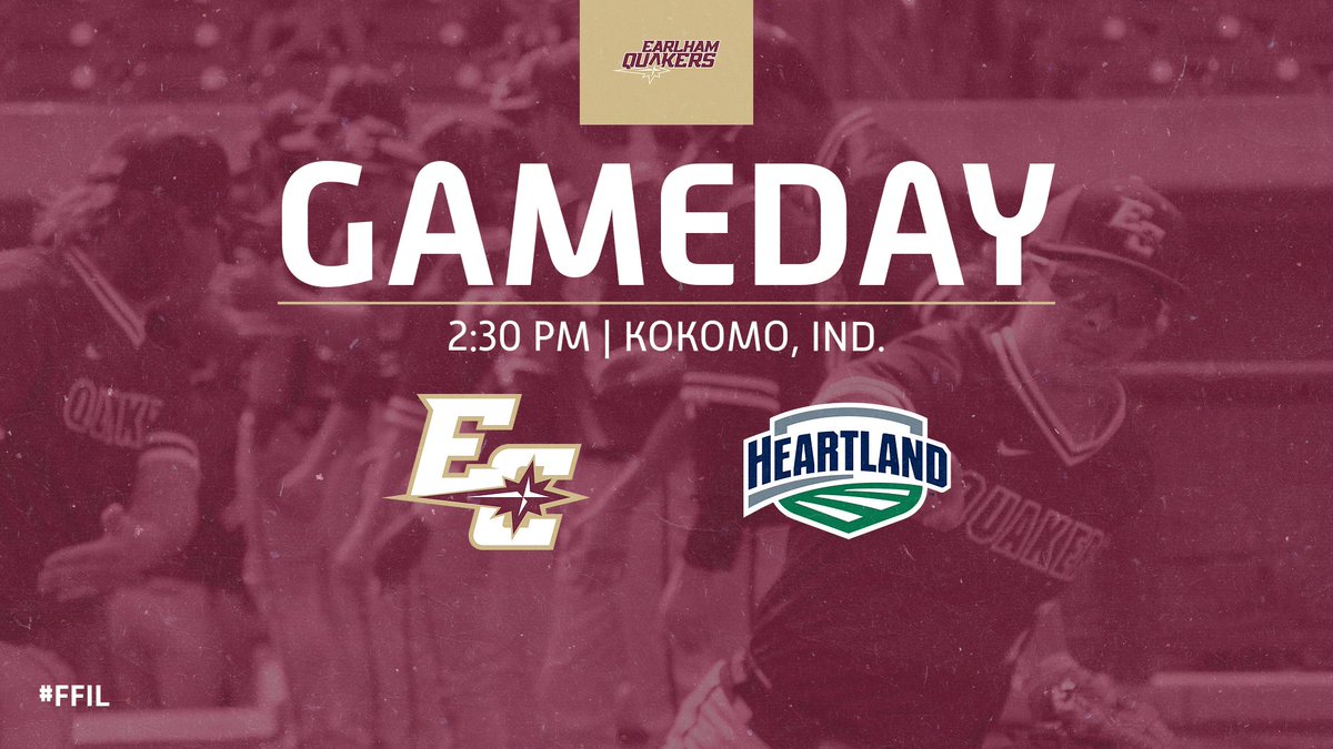 EarlhamQuakers's tweet photo. BASE: Its Gameday! @earlhambaseball can win the HCAC Tournament outright with a win today at 2:30 pm. The Quakers will play the winner of the losers bracket game being played this morning. 

Stats: https://t.co/g1TLSxziOO
Video: https://t.co/PxZ9jEaUez

#FFIL https://t.co/pvIvnwFtAk