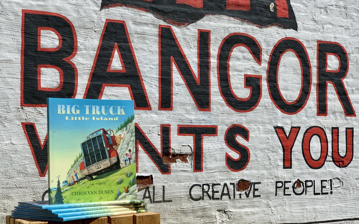 We are so excited for the return of Chris Van Dusen to Bangor, one week from today, in celebration of his new book, BIG TRUCK LITTLE ISLAND! The event begins at 10am on Saturday, May 21st at The Briar Patch. Preorder your signed copy before they’re gone at briarpatchbooks.square.site/product/preord…