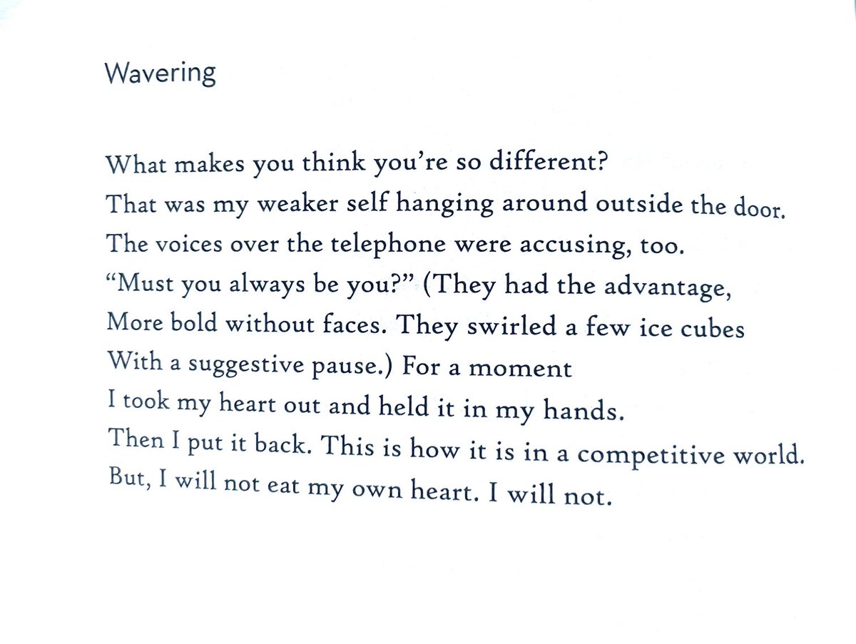 lisaraat's tweet photo. Perhaps this is the poem you need this morning? #ruthstone
“For a moment / I took my heart out and held it in my hands” https://t.co/GGCJ6iVgl3