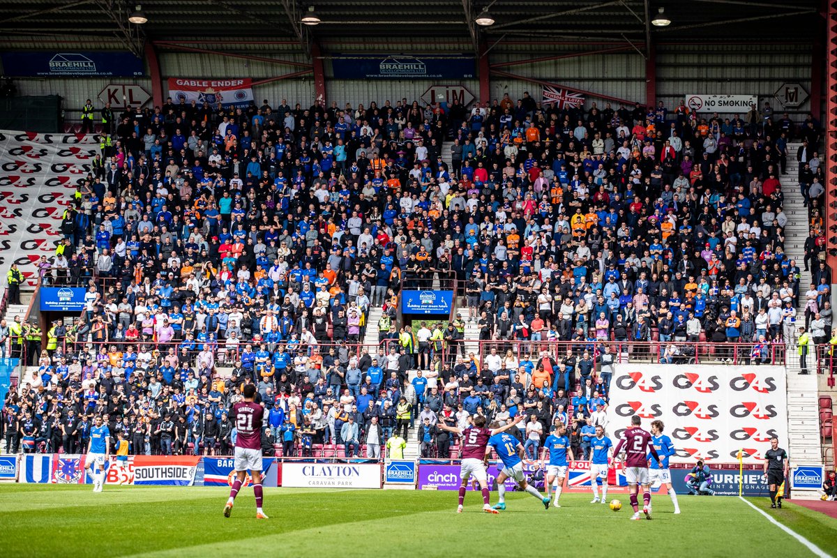 RangersFC's tweet photo. 👏 Thanks for your support today at Tynecastle.

🇪🇸 See you in Sevilla. https://t.co/RrpjQ4iNrO