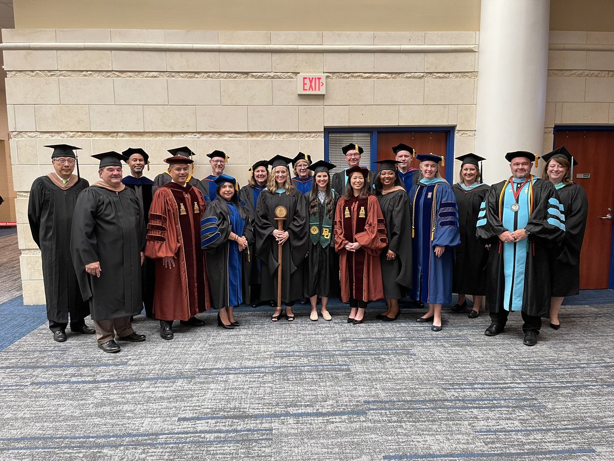 Platform party is exited and ready to start the celebration <a href="/LSCCyFair/">Lone Star College-CyFair</a> Commencement. Congratulations to the 2022 graduates!
