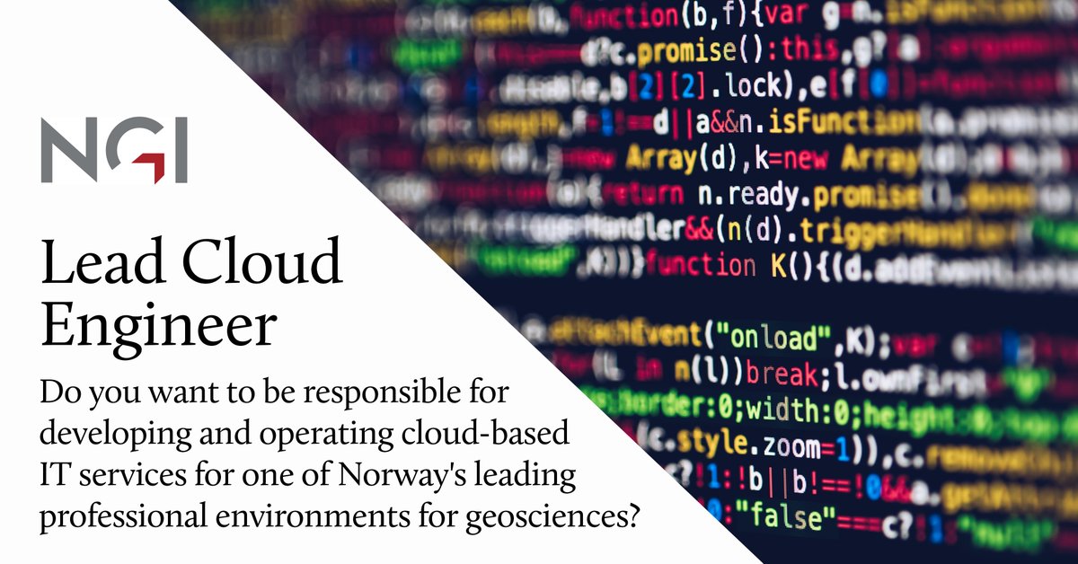 Are you or do you know someone that could be our new Lead Cloud Engineer? Application deadline is 5 June 2022 📅
https://t.co/z5RItVDYet https://t.co/7I3sG6VcMz