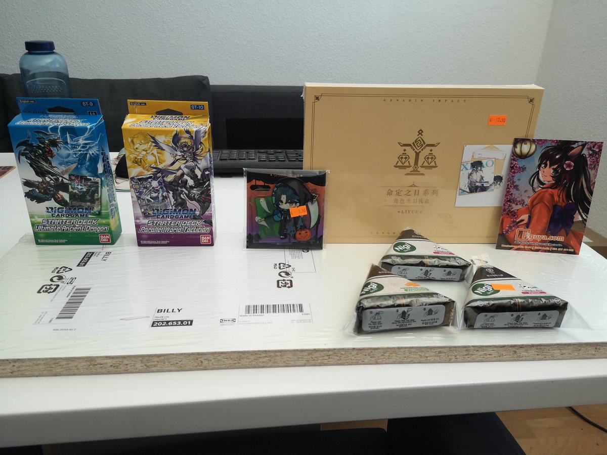 oktotaku's tweet photo. Leider nicht von allem soviel bekommen wie gehofft, aber heute ne gute Samstags-Loot-Radtour hingelegt bei @Figuchan, #Funtainment und IKEA. https://t.co/w4QnpOL6HT