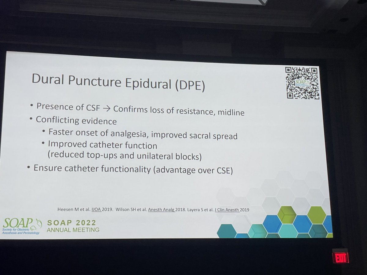 Labor analgesia in obese parturients is difficult 

How can you increase neuraxial success?
🙌Early Epidural
🙌Positioning
🙌Neuraxial U/S
🙌Locate spinous process
🙌Longer needles
🙌Elicit patient feedback 
🙌DPE?!

 #SOAPAM2022 <a href="/ksmith_kathleen/">Kathleen Smith</a> <a href="/SOAPHQ/">SOAP</a>