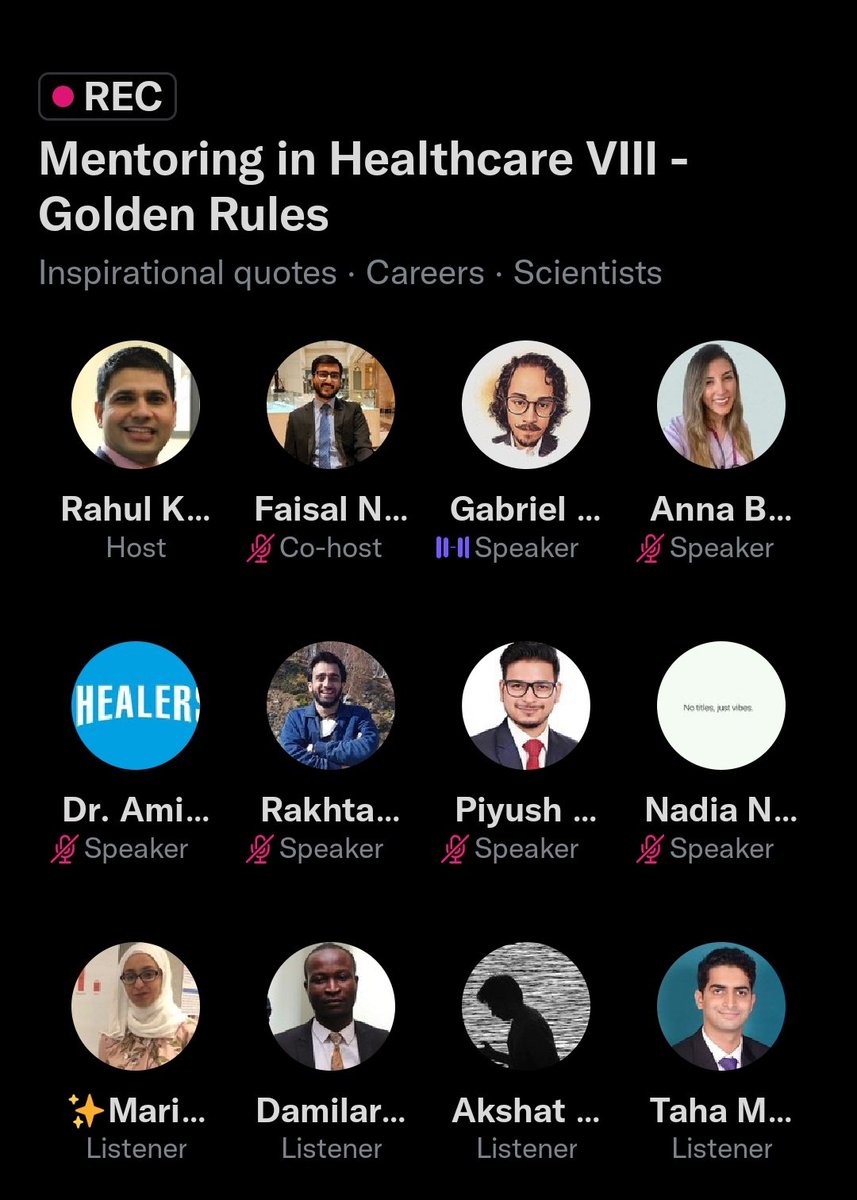 Another GOLDEN session on #MentoringinHealthcare with the chance to share tips, connect with others 🌍
and be a part of this growing community 🙏🏽

What did you learn from today? 
Recording available ⏬