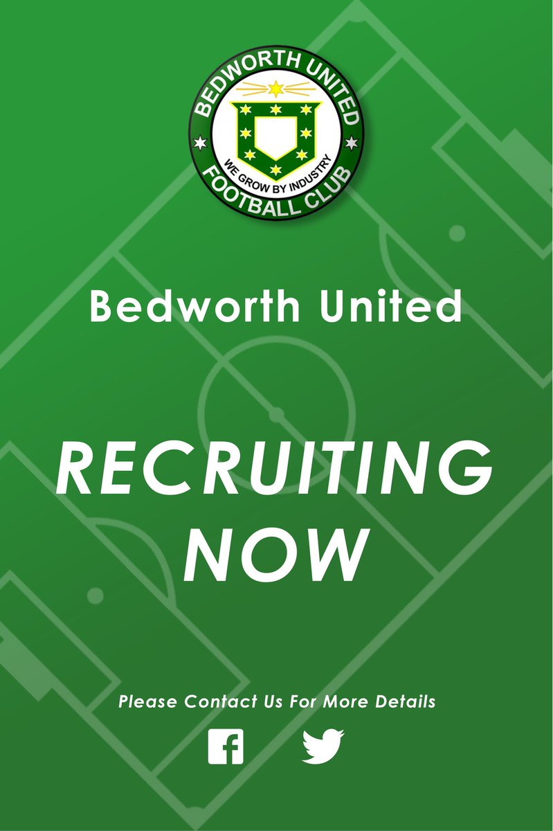 We are looking for managers for our 2 new teams under 7 greenbacks and under 10 girls For more info contact Andy Stickley Secretary@Bedworthunitedfc.co.uk