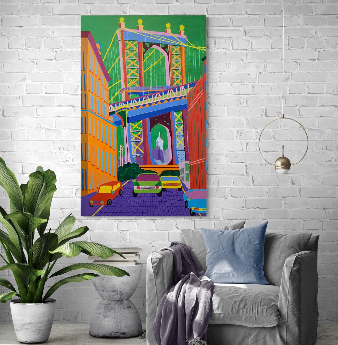 GraefArt's tweet photo. Manhattan Bridge 48x30”

#bridge #architecture #nyc #newyork #manhattan #contemporaryart #contemporarypainting #americanartist #brilliantcolor #pop #popart #hockneyesque #suegraef https://t.co/8XkdSgKV0W
