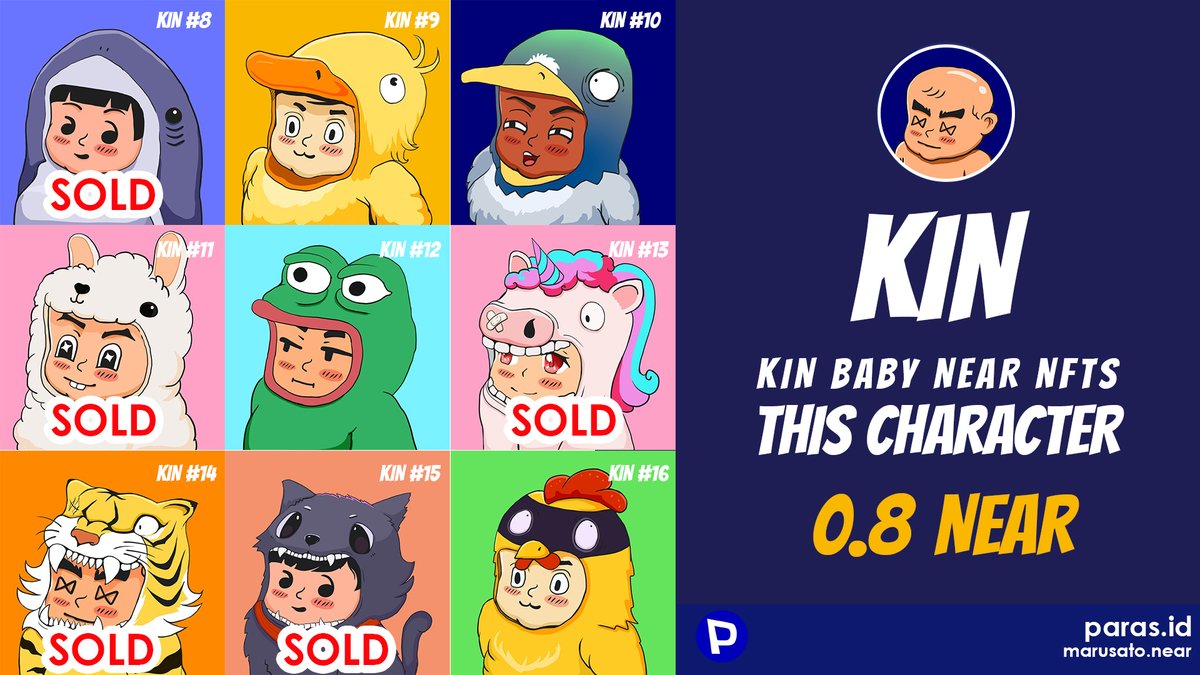 marusang8's tweet photo. Kin baby near NFT 1/1 edition @ParasHQ 
0.8 NEAR
👇👇👇
https://t.co/poIX5uu4a0

#NFTs #NFTProjects #NFTcollections #NFTThaicommunity #NFTdrop #NFTCommunity #NFTJapan #kinclub #NFTdrop https://t.co/N1xDgNjjNQ