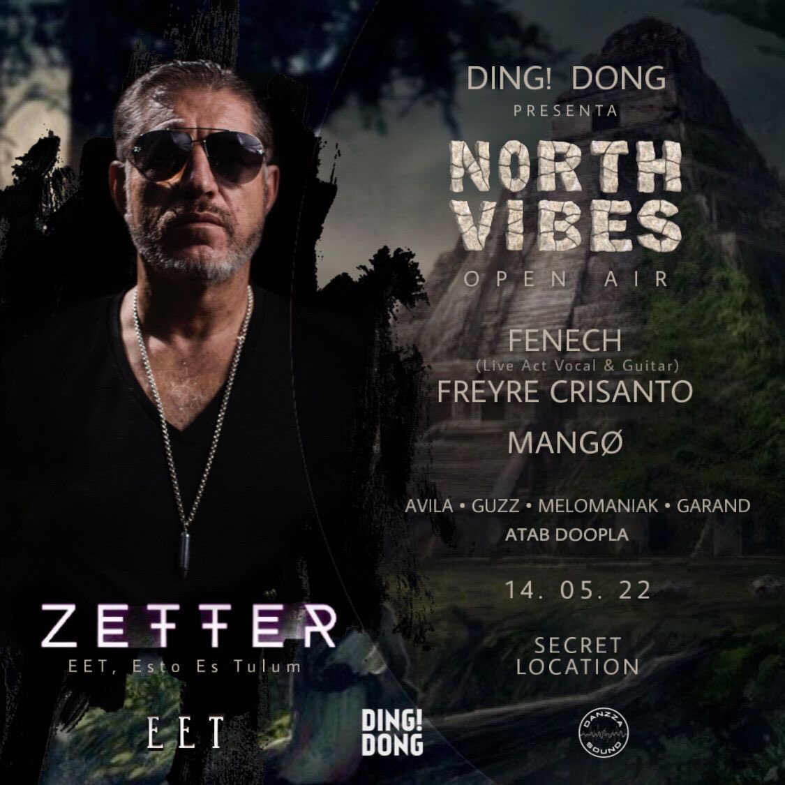 Today #NorthVibesDingDong open 17:00 hrs .. Day &amp; Night Party .. with ZETTER &amp; live show Performance FENECHMX .. see you there champ’s / more info in facebook