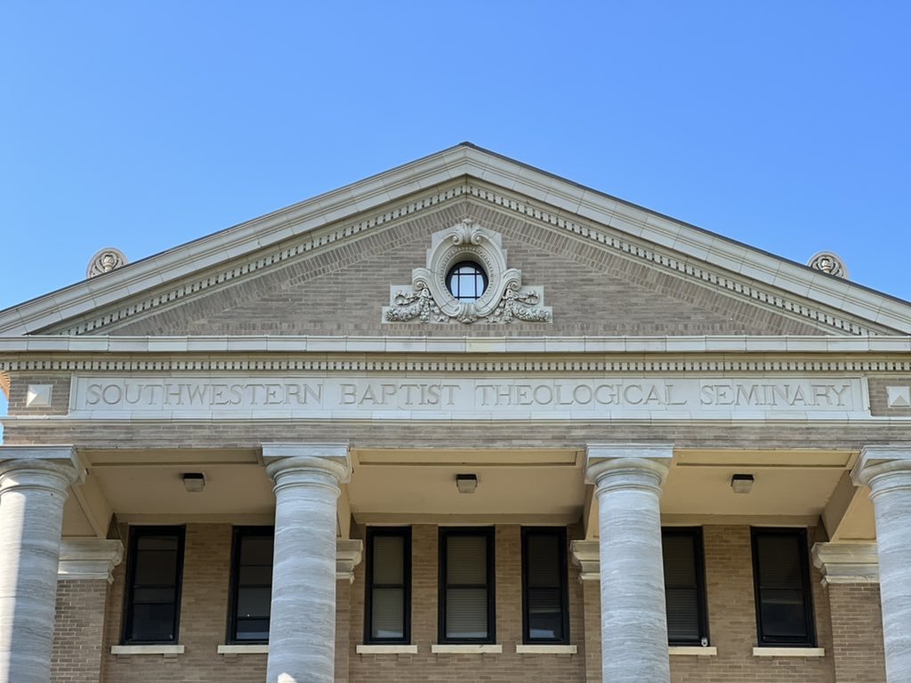 AdamGreenway's tweet photo. While the Dome is forever the most iconic building on our majestic @SWBTS campus, I have a particular admiration for the “mother building,” Fort Worth Hall. Envisioned by Carroll, designed by Scarborough, funded by the efforts of Norris et al, it really is a @SBCHistory treasure. https://t.co/RhMySeECc4