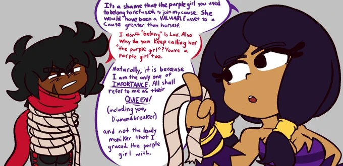still workin on more jenny BUT

in the meantime, have this silly doodle of Coal and Cleo 