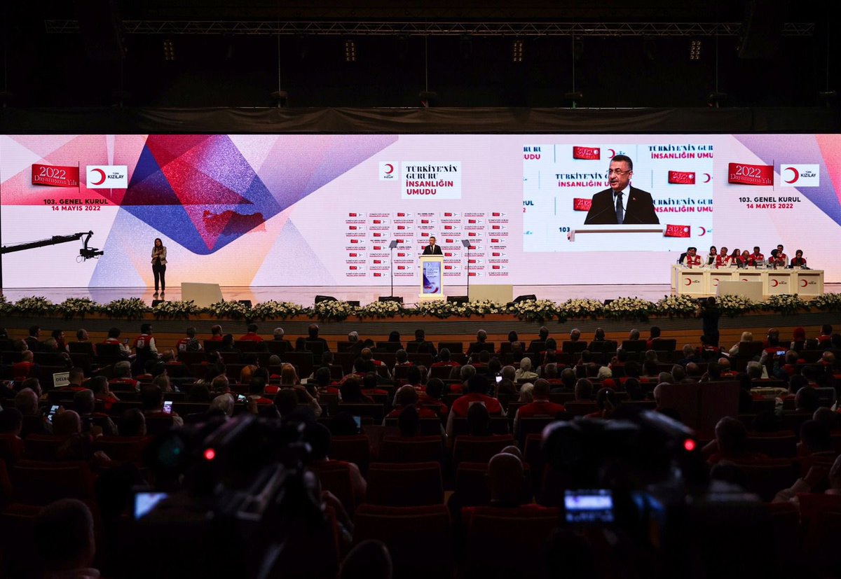 Türkiye Kızılay Derneği Genel Merkez 103. Olağan Genel Kurulu’na katıldık. 

Kızılay’ın tüm kademelerinde görev yapan kardeşlerimizi ve emeği geçenleri saygıyla, sevgiyle selamlıyorum.
Genel Kurulun Kızılay camiamıza, milletimize ve dünya mazlumlarına hayırlı olmasını diliyorum.