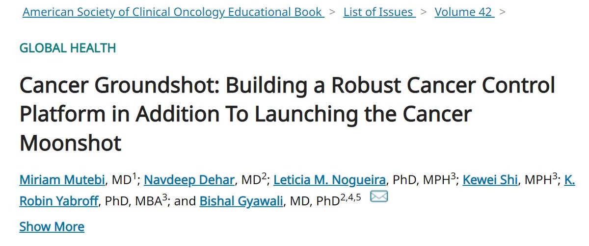 oncology_bg's tweet photo. Our @ASCO Educational Book Chapter on #cancergroundshot is now live!
This work is a culmination of several hours of hard work from our authorship team.
This chapter also outlines our concept for our Cancer Groundshot session at #ASCO22.
https://t.co/KYVRWkXGWh https://t.co/FZ2qXIrPqz