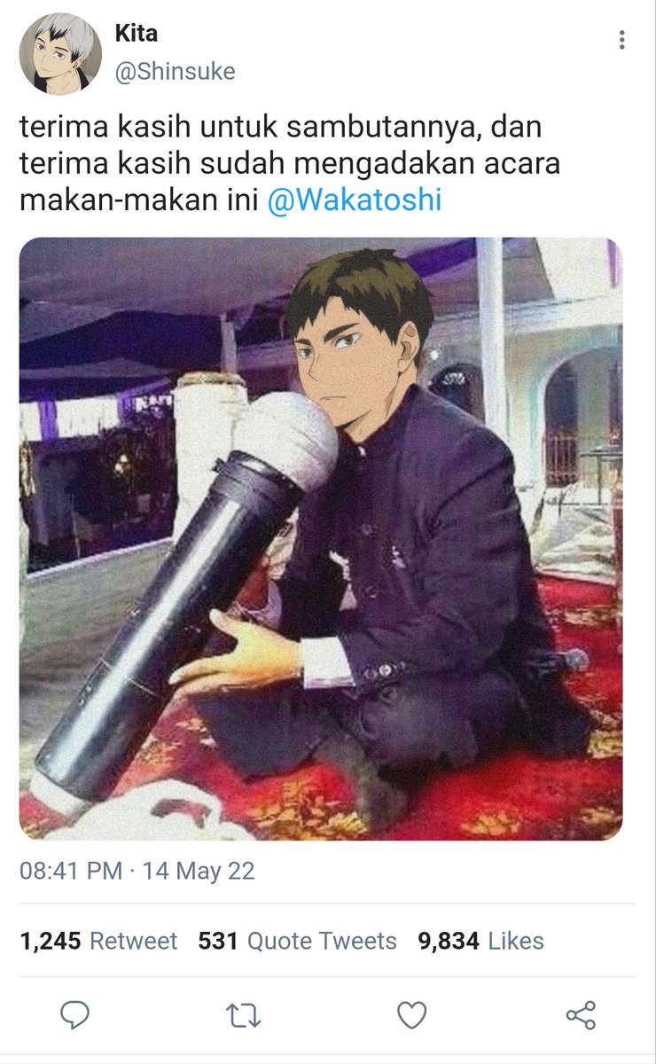 LazarkKertia_'s tweet photo. 46 terima kasih wakatoshi https://t.co/S2MtGvt9Mu