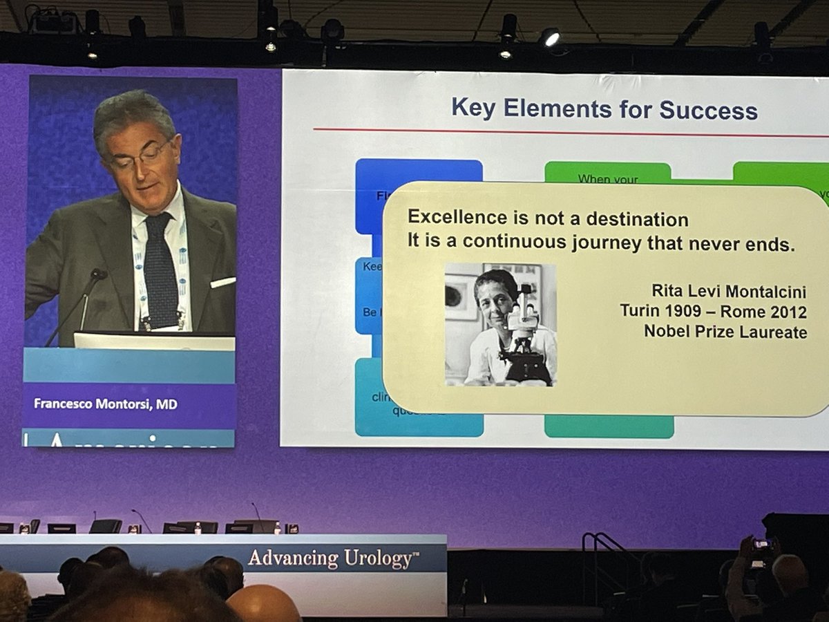 If you get the chance take a look at Francesco Montorsi’s lecture at #AUA2022 “On reaching excellence”. Masterful. @EUplatinum