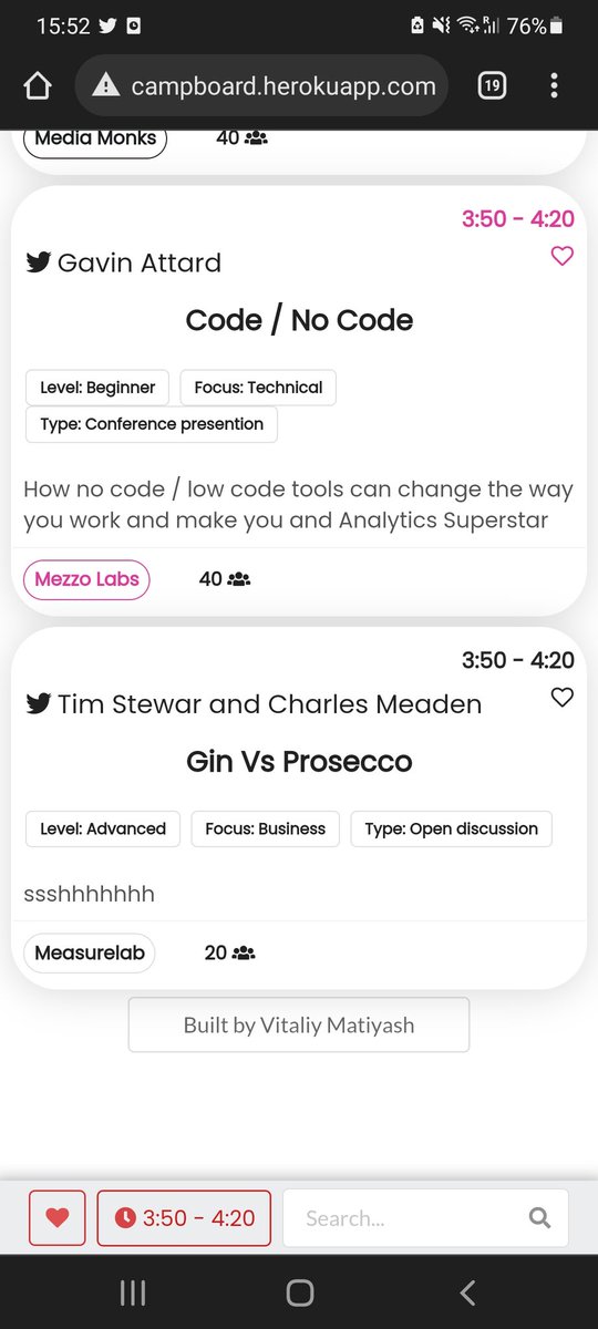 Ilzonchik's tweet photo. Question of the day: Gin vs Prosecco? #measurecampldn https://t.co/j11afehXW0