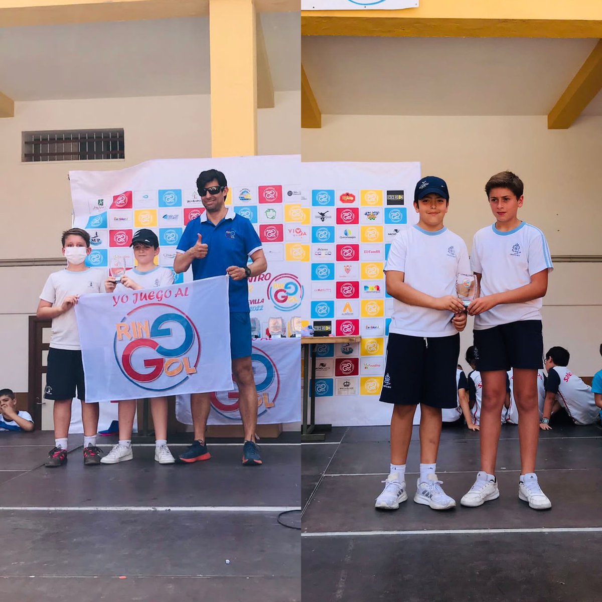colecristorey's tweet photo. Participamos en el IV encuentro deportivo RinGol. Fin de semana deportivo en Cristo Rey #fundacióneducativajoségras #colecristorey #ringol #eslahora https://t.co/UxxIminpsF