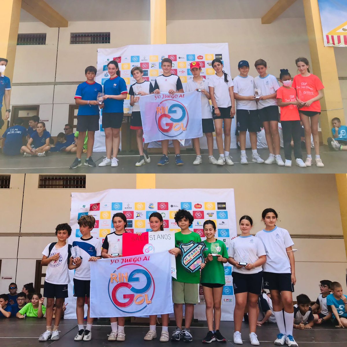 colecristorey's tweet photo. Participamos en el IV encuentro deportivo RinGol. Fin de semana deportivo en Cristo Rey #fundacióneducativajoségras #colecristorey #ringol #eslahora https://t.co/UxxIminpsF