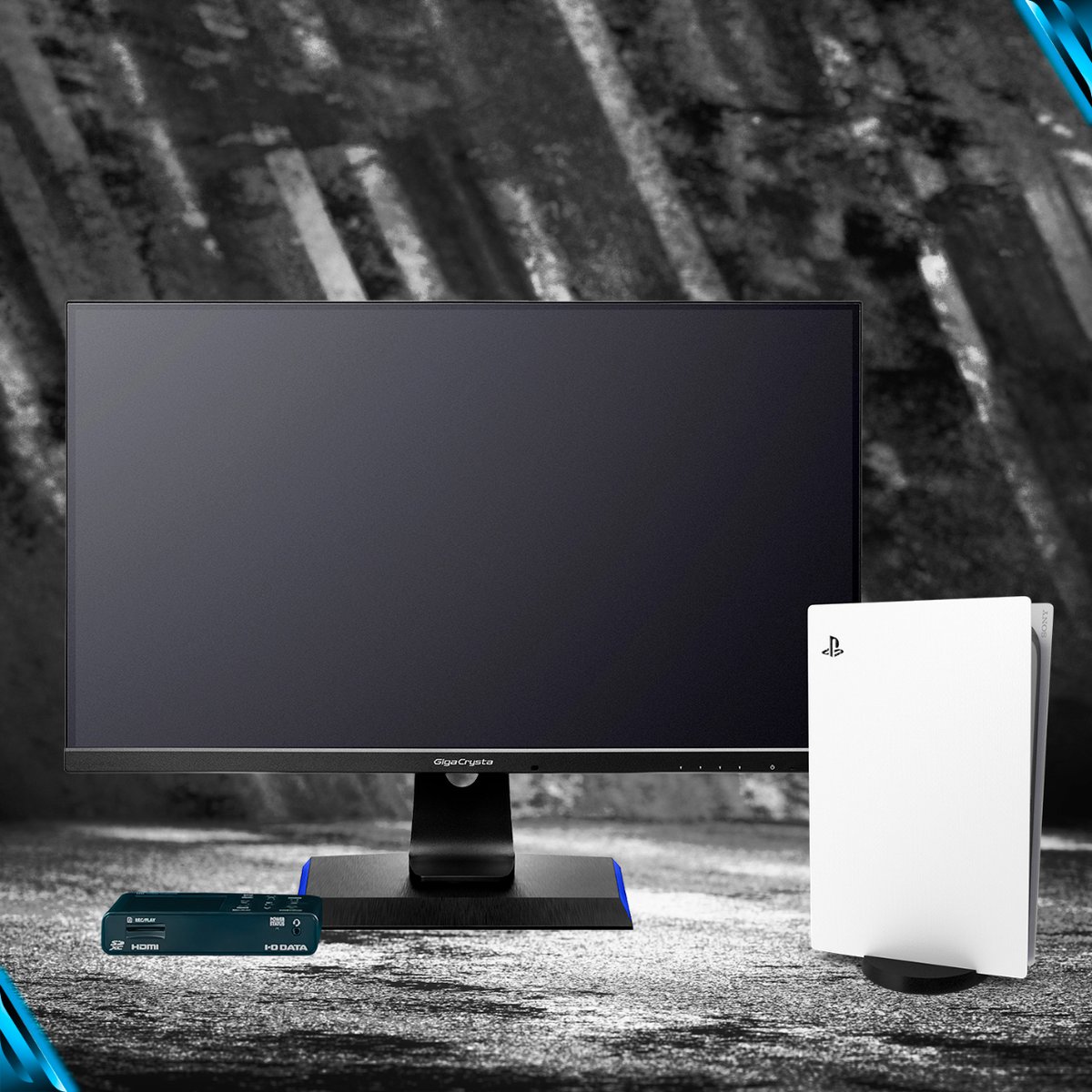 gigacrysta_eu's tweet photo. Choose only Gigacrysta's products. 

❤️: Our monitors
💬: Our Capture Gaming

#gigacrysta #gigacrystaeu #iodata #ps5 #gamingsetup https://t.co/IQj3jXAL9p