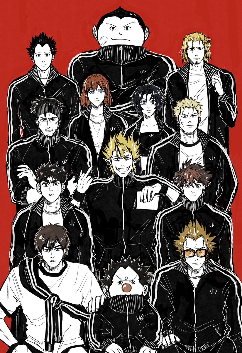 _niiyou's tweet photo. deimon devil bats, the villain(s) 🦇🏈🔴 / 泥門デビルバッツ #アイシールド21 #eyeshield21 #devilbats https://t.co/TDQQabkOKO