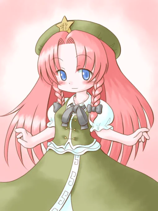 #5月15日は美鈴の日
単体より赤い服の人が一緒が多いです 