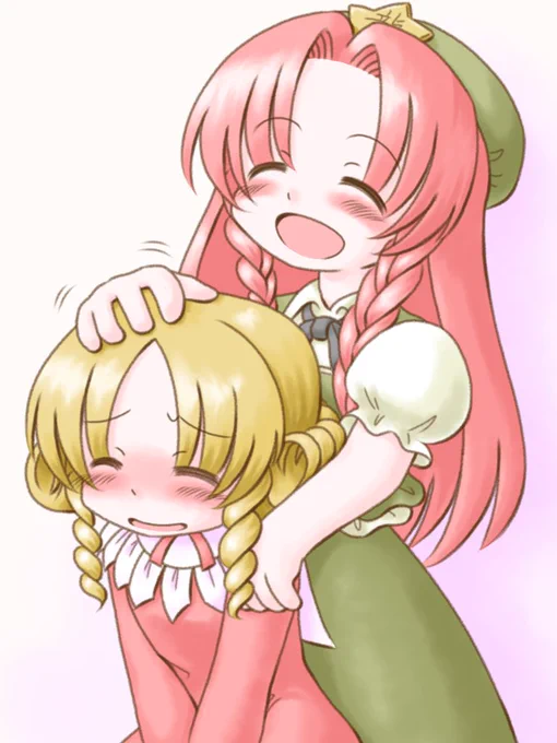 #5月15日は美鈴の日
単体より赤い服の人が一緒が多いです 