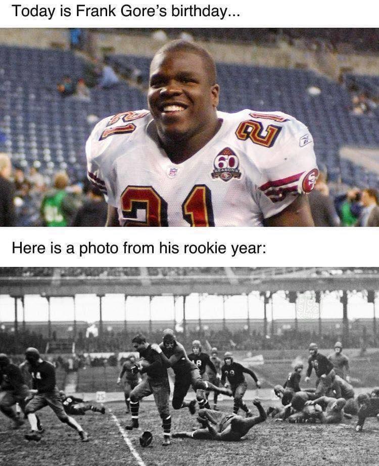 NFL_Memes's tweet image. Happy Birthday @FrankGore!