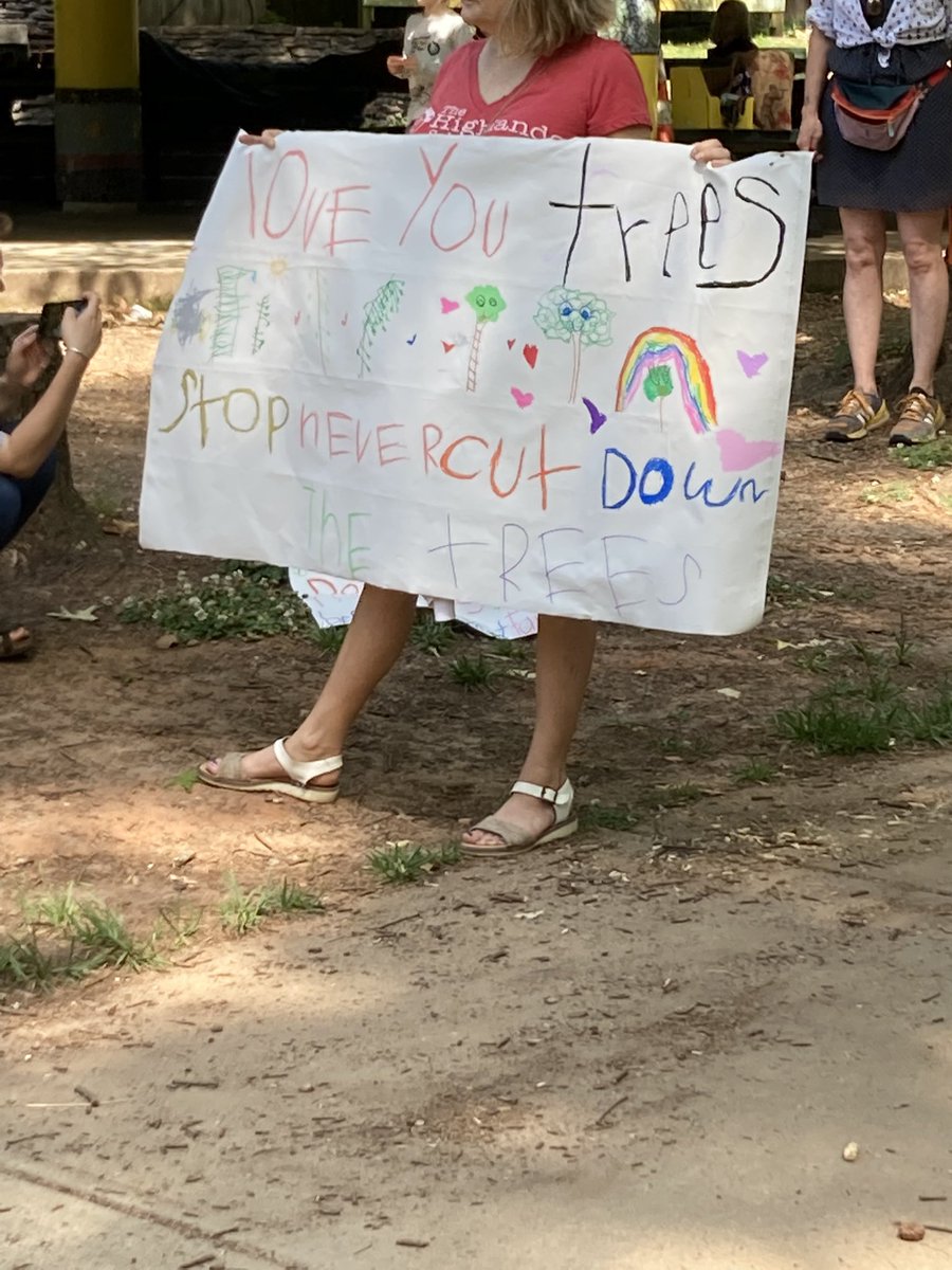 defendATLforest's tweet photo. Signs and banners at the Children’s March to Stop Cop City &amp; Defend the Atlanta Forest https://t.co/DE08Ui6pv9