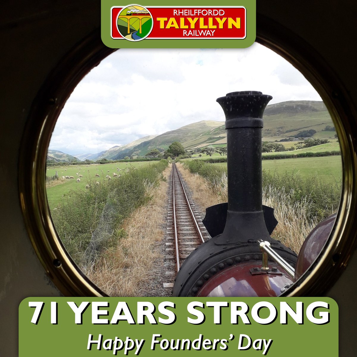 Today we steamed proudly into our 71st Year as a Volunteer run Railway, the First in the World to ever do so!

From Rolt to Trinder, we thank our Founders for having the foresight to save this bit of ornamental scrollwork, for future generations - here's to 71 more!

📸<a href="/AntCoulls/">Anthony Coulls</a>