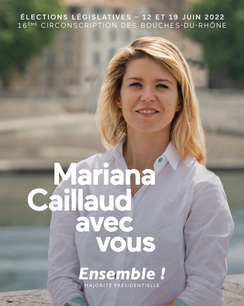 CaillaudMariana's tweet photo. Heureuse et honorée de vous annoncer ma candidature aux élections législatives dans la 16ème circonscription des Bouches-du-Rhône. Merci au Président @EmmanuelMacron de sa confiance. Rendez-vous les 12 et 19 juin dans les urnes pour lui donner une majorité !
#avecvous https://t.co/LWAOEIKhBk