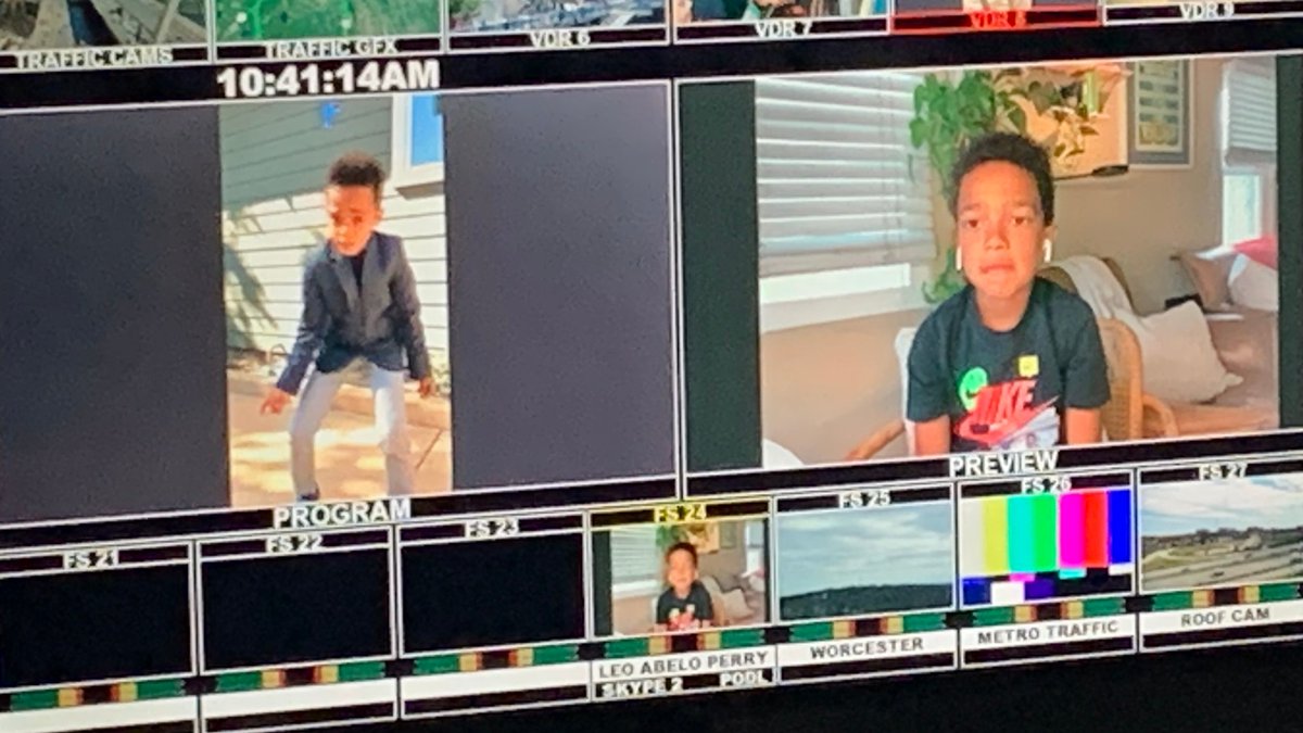 CityLine5's tweet photo. Child actor @leoabeloperry who stars in the remake of #CheaperByTheDozen joins host @KarenHolmesWard do discuss his work as an activist and his #DanceForJustice movement to help raise money for the #BlackLivesMatter movement #WCVB https://t.co/cQOqQNMXgz