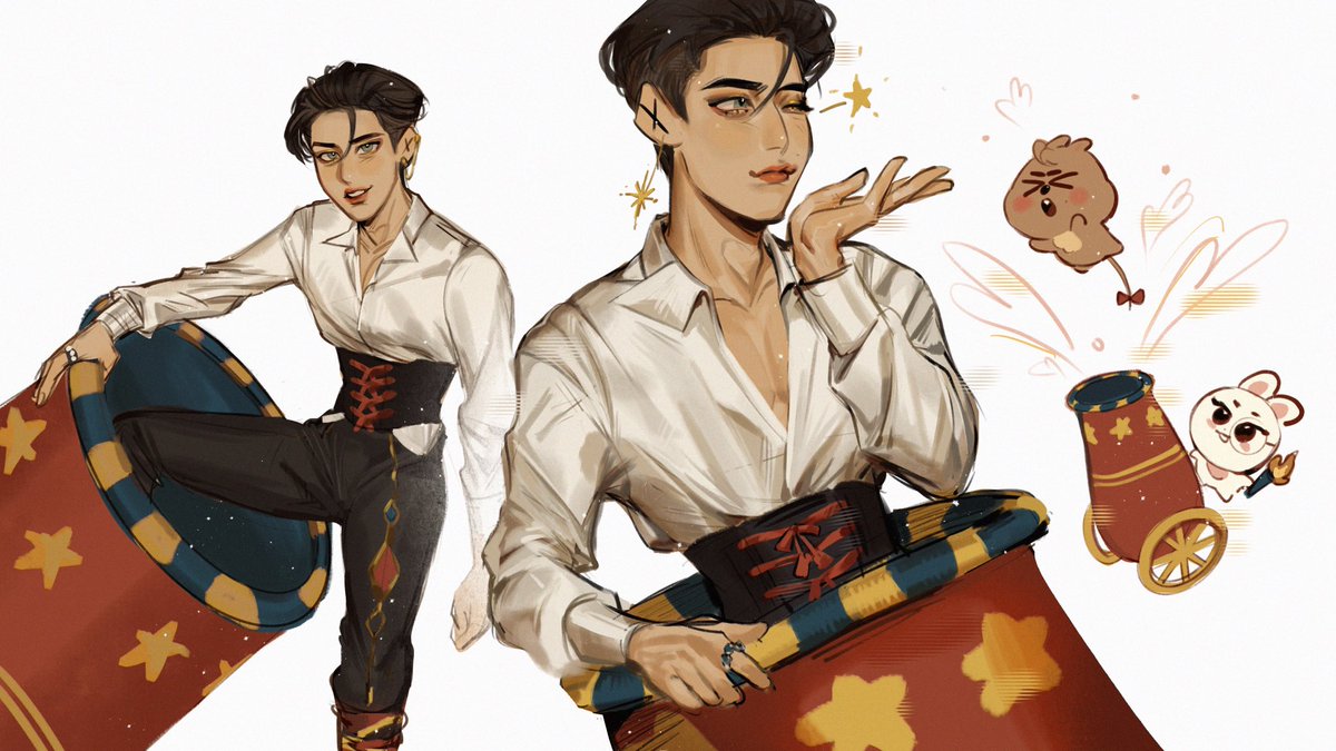 💥🤡🎪 — #HAN #straykidsfanart