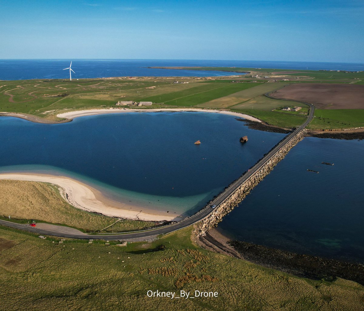 ByOrkney's tweet photo. Is summer on its way? 3rd barrier beach looks inviting! 

@orkneycom @VisitScotland https://t.co/FmC3nYVY1f