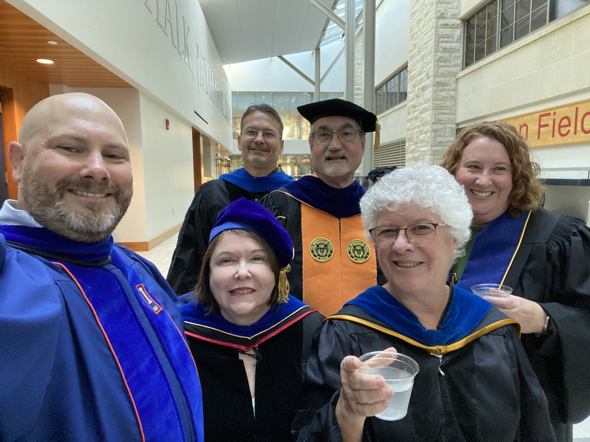 Getting ready to celebrate our students with some great colleagues. <a href="/KUSpecialEd/">KU Special Education</a> <a href="/KUSOEHS/">KU School of Education & Human Sciences</a> #RockChalk