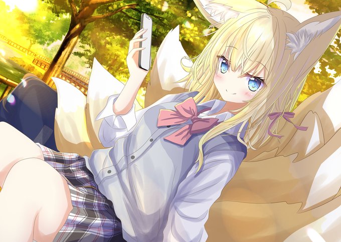 「blonde hair fox girl」 illustration images(Latest)｜21pages